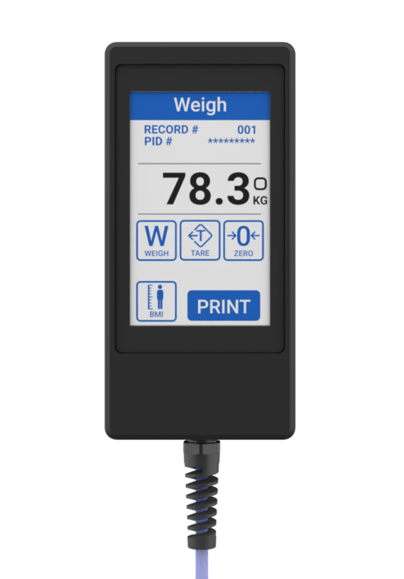 ADA Compliant Wall-Mounted Fold-Away Wheelchair Scale 32" x 40" (SR7015-ADA)
